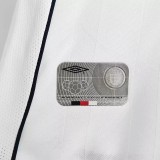 2002 England Home White Retro Soccer Jersey