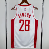 22-23 ROCKETS SWNGUN #28 White City Edition Home Top Quality Hot Pressing NBA Jersey