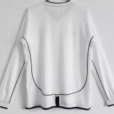 2002 England Home Retro Long Sleeve Soccer Jersey