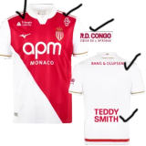 25-26 Monaco Home Fans Soccer Jersey 1:1 Thai Quality