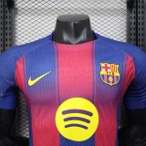 25-26 BAR Home Player Version Soccer Jersey