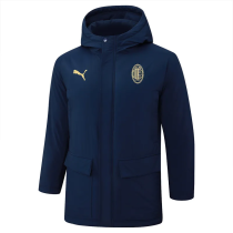 24-25 ACM Royal Blue Hooded Windbreaker Fabric Cotton Coat (黄标)