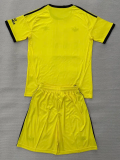 25-26 ARS Yellow GoalKeeper Kids Soccer Jersey 1:1 Thai Quality