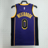 22-23 LAKERS WESTBROOK #0 Purple Top Quality Hot Pressing NBA Jersey (Trapeze Edition)