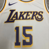 22-23 LAKERS REAVES #15 White Top Quality Hot Pressing NBA Jersey(圆领)
