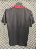 25-26 Man Utd Black Casual Special Edition Fans Soccer Jersey*袖子带白边