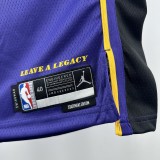 22-23 LAKERS KNECHT #4 Purple Top Quality Hot Pressing NBA Jersey (Trapeze Edition) 飞人版