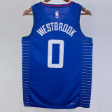 22-23 Clippers WESTBROOK #0 Blue Top Quality Hot Pressing NBA Jersey