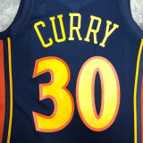2010 WARRIORS CURRY #30 Navy blue Retro Top Quality Hot Pressing NBA Jersey