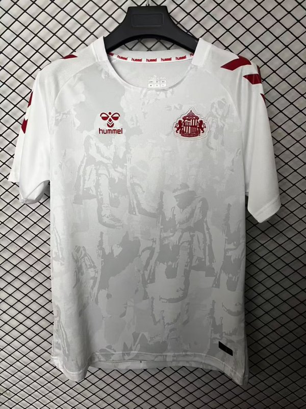 25-26 Sunderland White Special Edition Fans Soccer Jersey