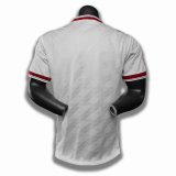 1986 Man Utd Away White Retro Soccer Jersey