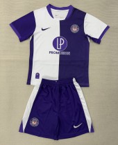 25-26 Toulouse Home Kids Soccer Jersey
