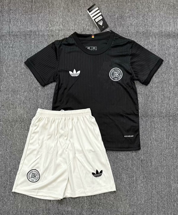 24-25 Germany Black 125th Anniversary Kids Soccer Jersey
