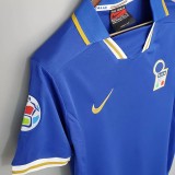 1996-1997 Italy Home Blue Retro Soccer Jersey