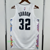 24-25 Nuggets GORDON #32 White City Edition Top Quality Hot Pressing NBA Jersey