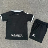 25-26 Celta 100th Anniversary Black Kids Soccer Jersey 1:1 Thai Quality