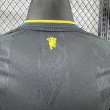 25-26 Man Utd Third Long Sleeve Player Version Soccer Jersey