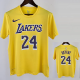 2023 LAKERS BRYANT #24 Yellow Quick drying T-shirt