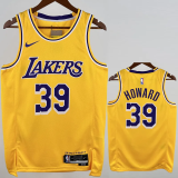 22-23 LAKERS HOWARD #39 Yellow Top Quality Hot Pressing NBA Jersey