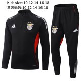 25-26 Benfica High Quality Kids Half Pull Tracksuit