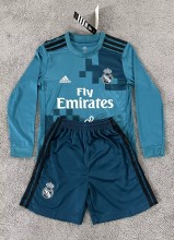 2017-2018 RMA Third Long sleeves Retro Kids Soccer Jersey