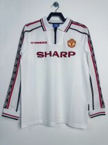 1998 Man Utd Commemorative Edition Long sleeves Retro Soccer Jersey