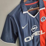 2001-2002 PSG Paris Home Retro Soccer Jersey