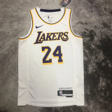 22-23 LAKERS BRYANT #24 White Top Quality Hot Pressing NBA Jersey(圆领)