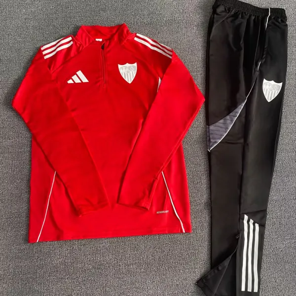 25-26 Sevilla High Quality Half Pull Tracksuit