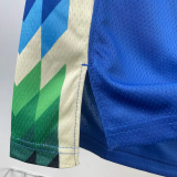 22-23 BUCKS LILLARD #0 Blue City Edition Top Quality Hot Pressing NBA Jersey(V领)