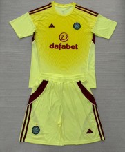 25-26 Celtic Yellow Goalkeeper Adult Suit