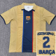 25-26 BAR Yellow Joint Edition Cactus Jack #2 BARCA Fans Soccer Jersey