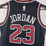 2023 BULLS JORDAN #23 Black Top Quality Hot Pressing Kids NBA Jersey