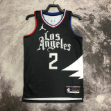 22-23 Clippers LEONARO #2 Black Top Quality Hot Pressing NBA Jersey (Trapeze Edition)