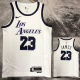 22-23 LAKERS JAMES #23 White City Edition Top Quality Hot Pressing NBA Jersey