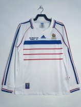 1998 France Away Retro Long Sleeves Soccer Jersey