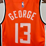 25-26 Clippers GEORGE #13 Orange City Edition Top Quality Hot Pressing NBA Jersey