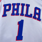 22-23 76ERS HARDEN #1 White Top Quality Hot Pressing NBA Jersey