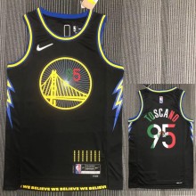 21-22 Warriors TOSCANO #95 'Mexico' Black City Edition Top Quality Hot Pressing NBA Jersey