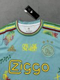 25-26 Aja× Blue Special Edition Fans Soccer Jersey