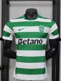 25-26 Sporting Lisbon Home Player Version Soccer Jersey