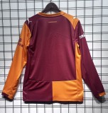 25-26 Galatasaray Home Long Sleeve Fans Soccer Jersey (五星)