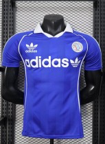 2025 AD Blue Player Version Polo Short Sleeve 1:1 Thai Quality