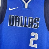 2023 Dallas Mavericks IRVING #2 Blue Top Quality Hot Pressing Kids NBA Jersey