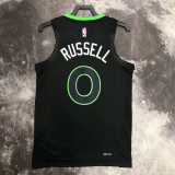22-23 TIMBERWOLVES RUSSELL #0 Black Top Quality Hot Pressing NBA Jersey (Trapeze Edition)