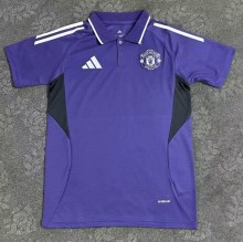 25-26 Man Utd Purple Polo Short Sleeve