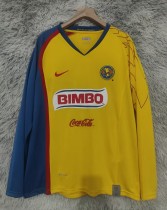 2007-2008 Club America Home Long Sleeve Retro Soccer Jersey