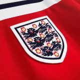 1982 England Away Red Retro Soccer Jersey
