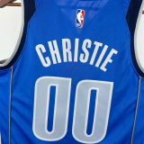 22-23 Dallas Mavericks CHRISTIE #00 Blue Top Quality Hot Pressing NBA Jersey(V领)