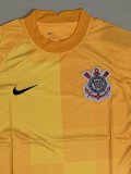 2021-2022 Corinthians Yellow GoalKeeper Retro Soccer Jersey